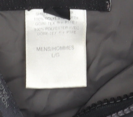 The North Face Men's Grey Hooded Rain Jacket L