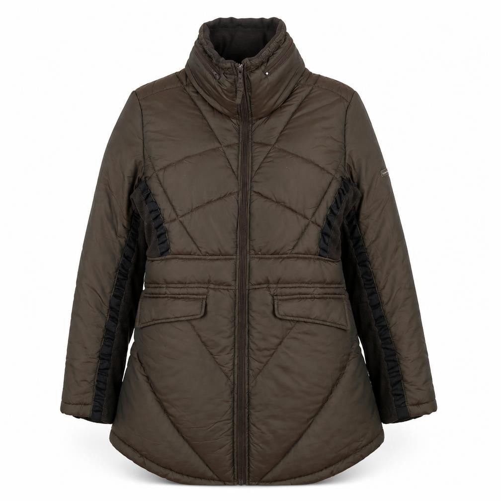 Front view of Duck and Cover Women's Brown Puffer Jacket S