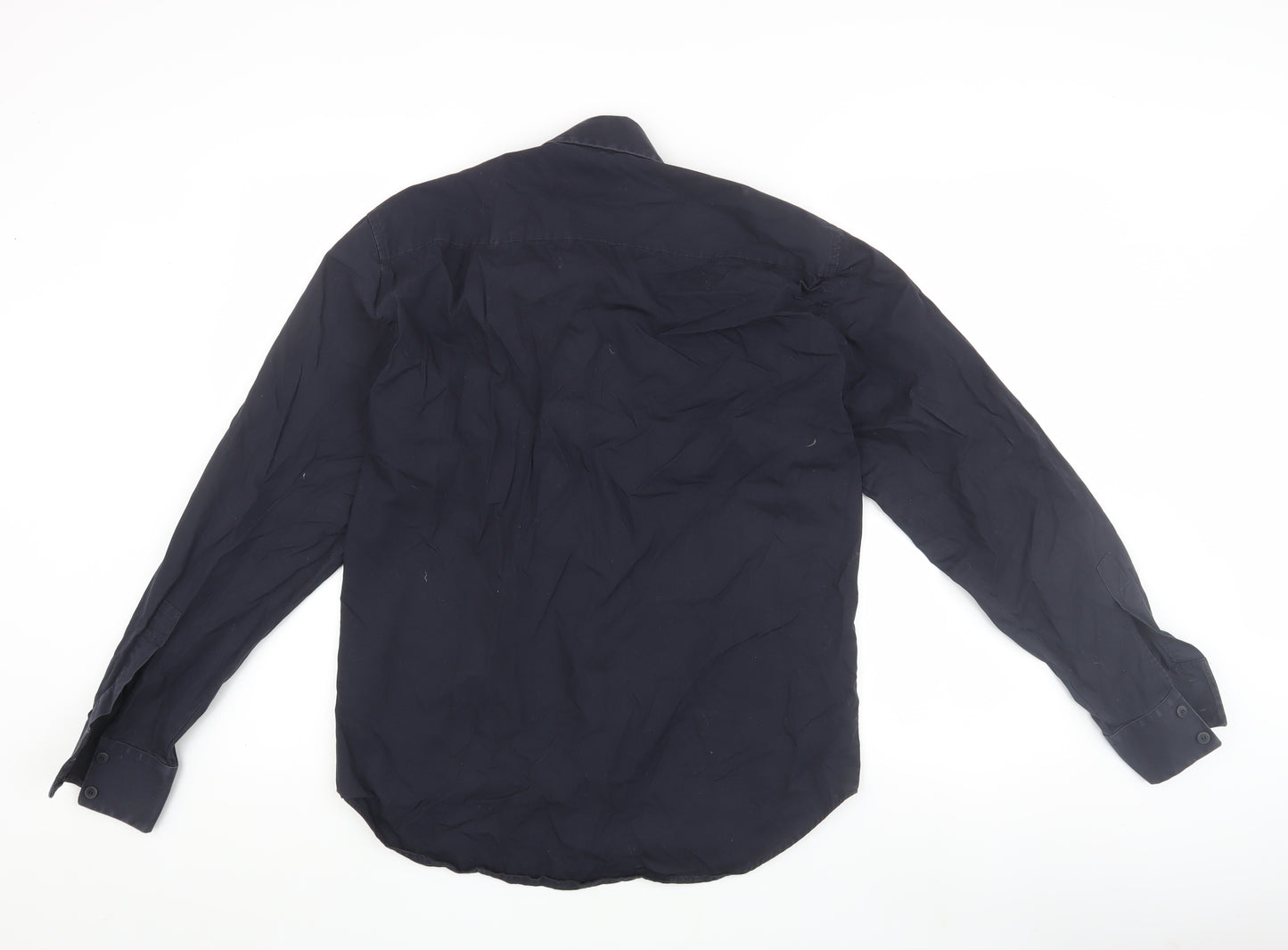 Versace Men's Black Long Sleeve Button-Up Shirt L