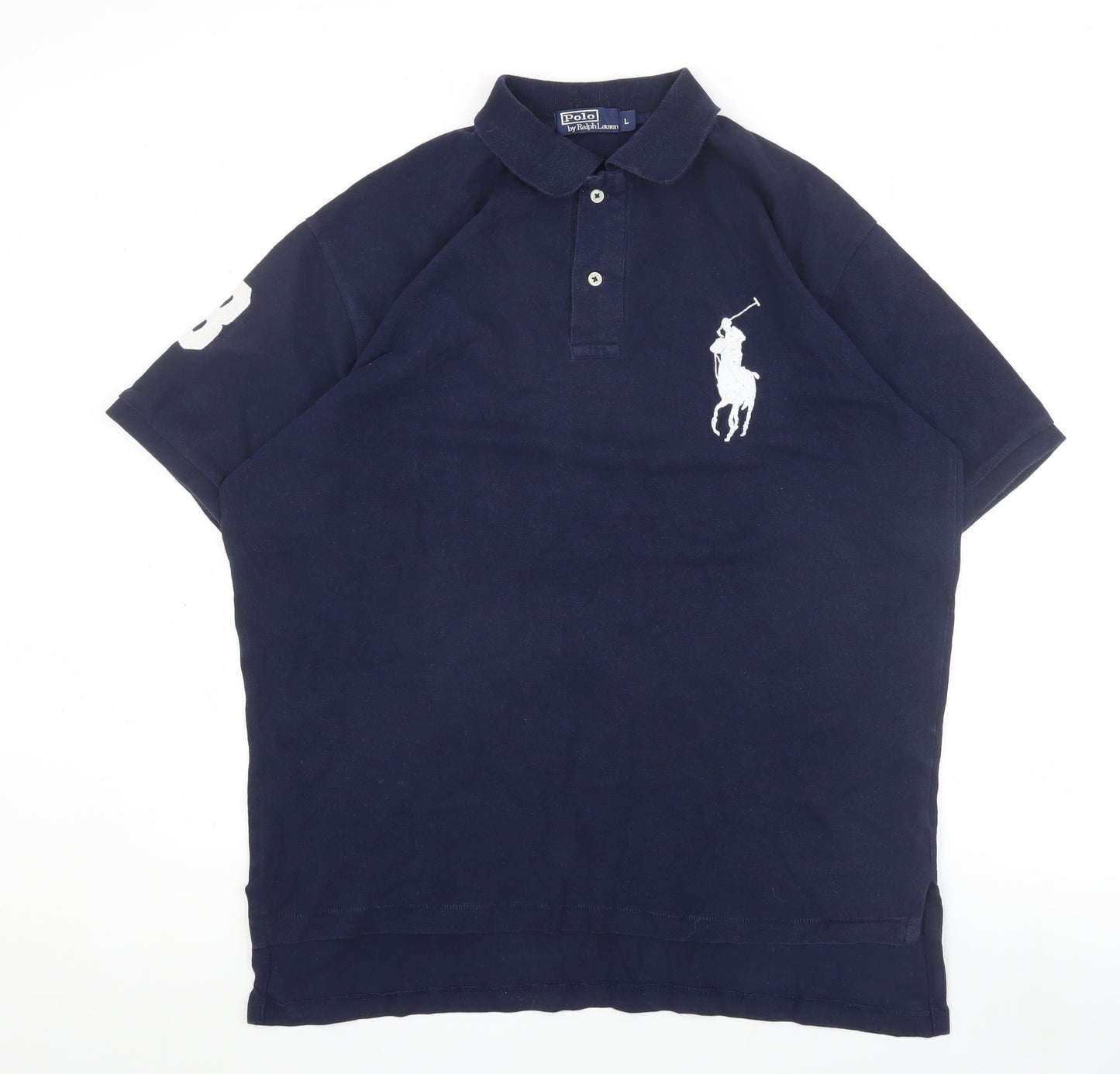 Ralph Lauren Men's Blue Polo Shirt, Size L, Classic