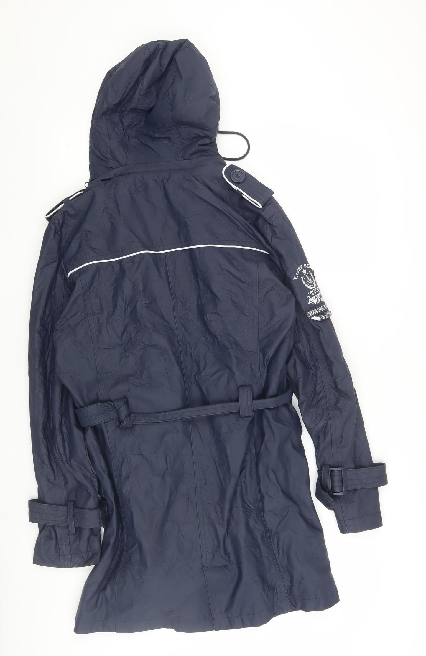 Geographical Norway Women's Blue Trench Coat Size 2