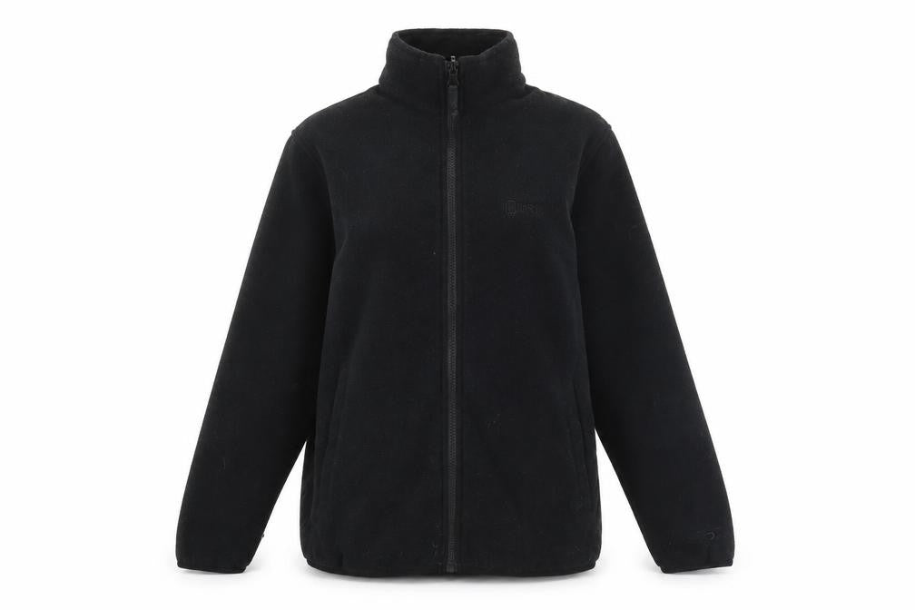 Front view of Hi Gear Women's Black Fleece Jacket, size 10