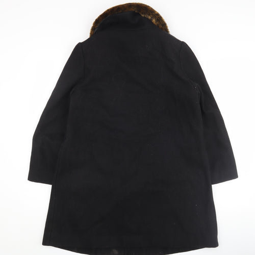 Miu Miu Women's Black Wool Pea Coat L