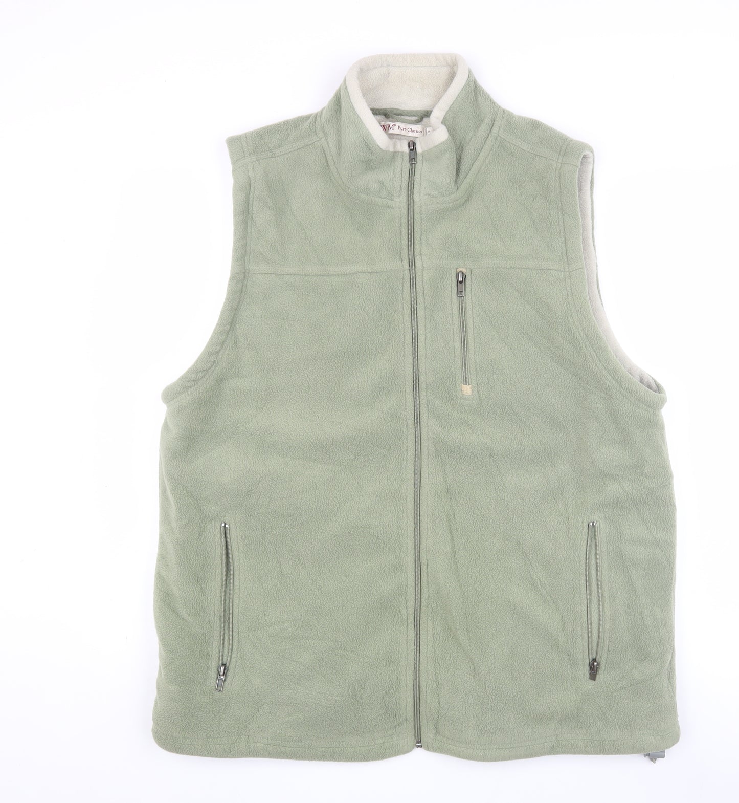 EWM Men's Green Fleece Waistcoat Medium