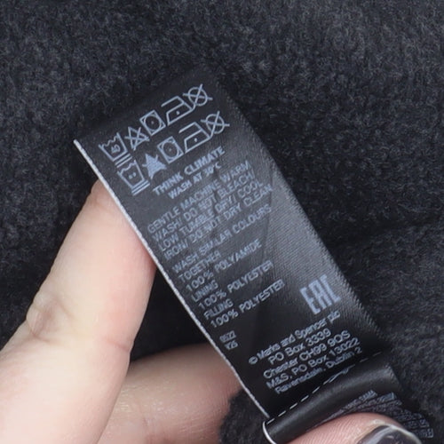 M&S Women's Green Quilted Hooded Jacket Size 14