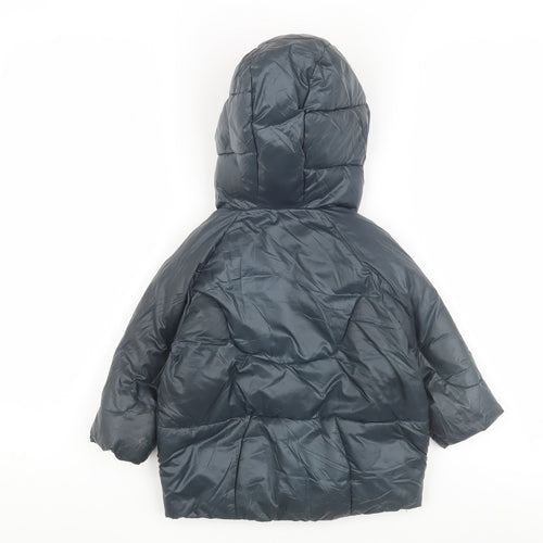 Zara Unisex Grey Puffer Jacket 18-24 Months Winter Coat