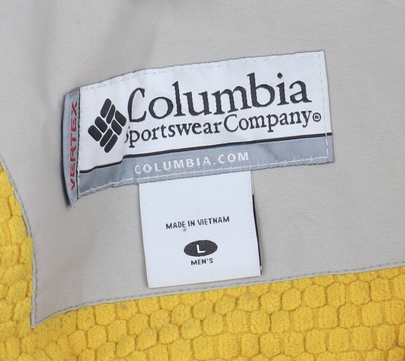 Columbia Men's Yellow 3-in-1 Hiking Jacket L
