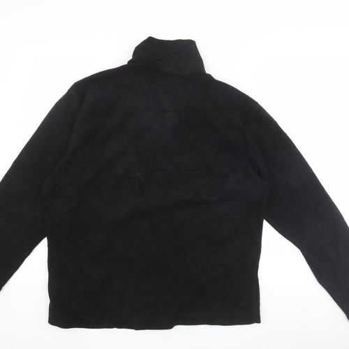 Campri Men's Black Fleece Pullover Sweatshirt - S