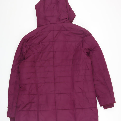Cotton Traders Women's Purple Puffer Jacket Size 18