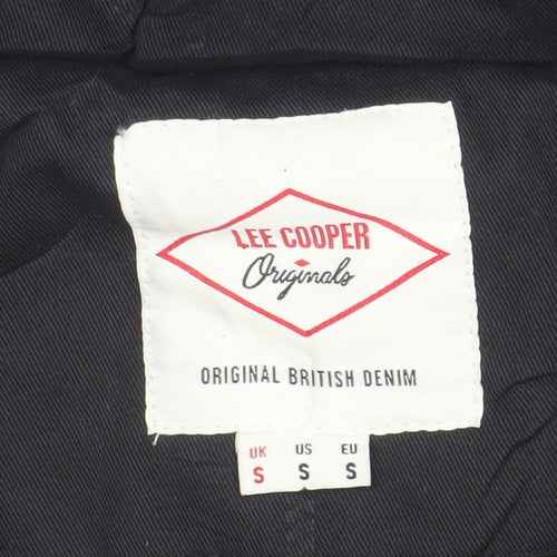 Lee Cooper Men's Black Hooded Parka Jacket Size S