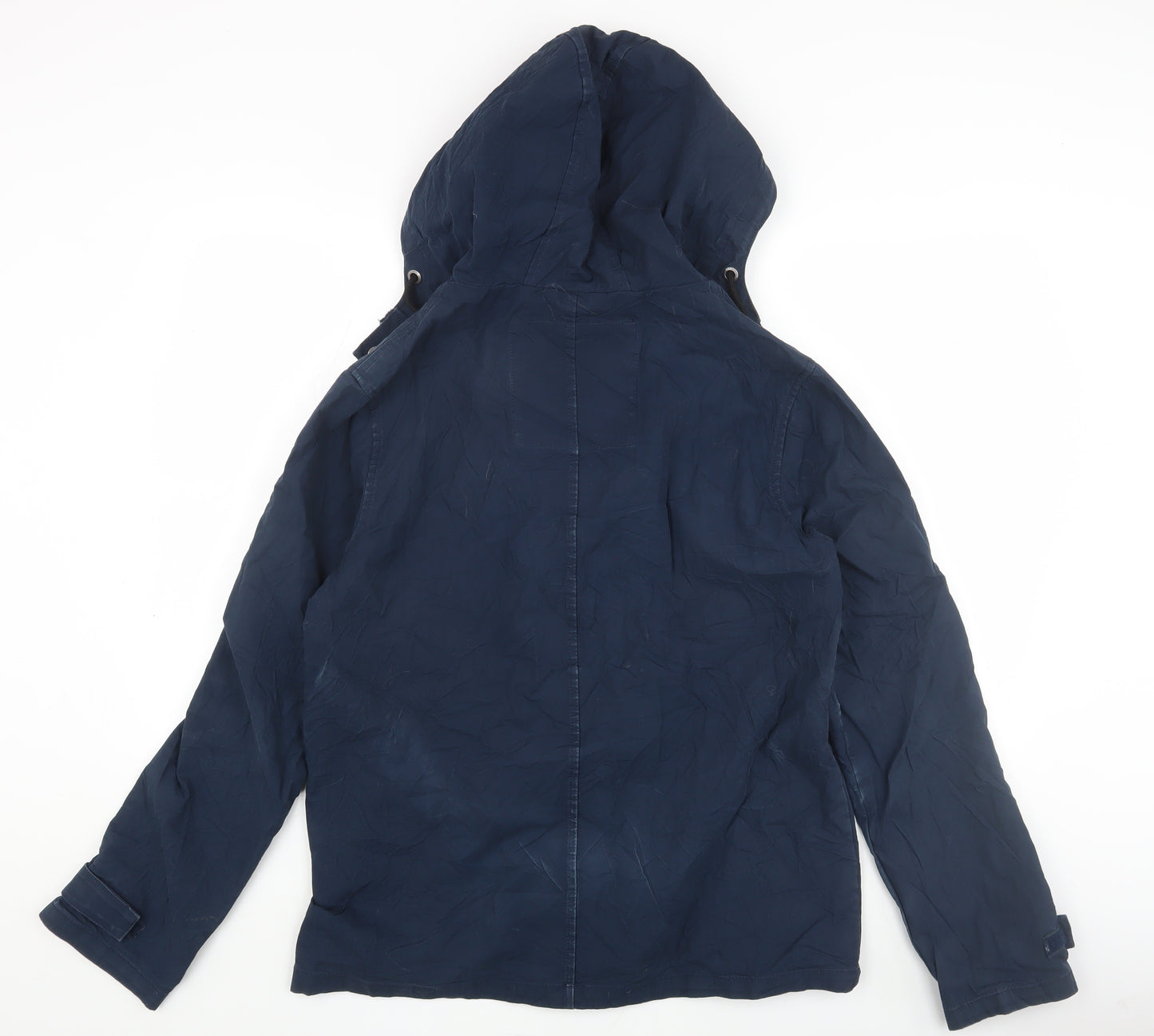 Threadbare Unisex Blue Parka Jacket S Hooded Casual