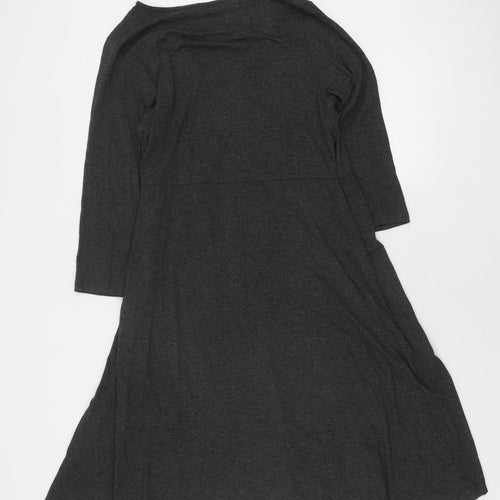 Marks and Spencer Women's Grey Wrap Dress Size 16