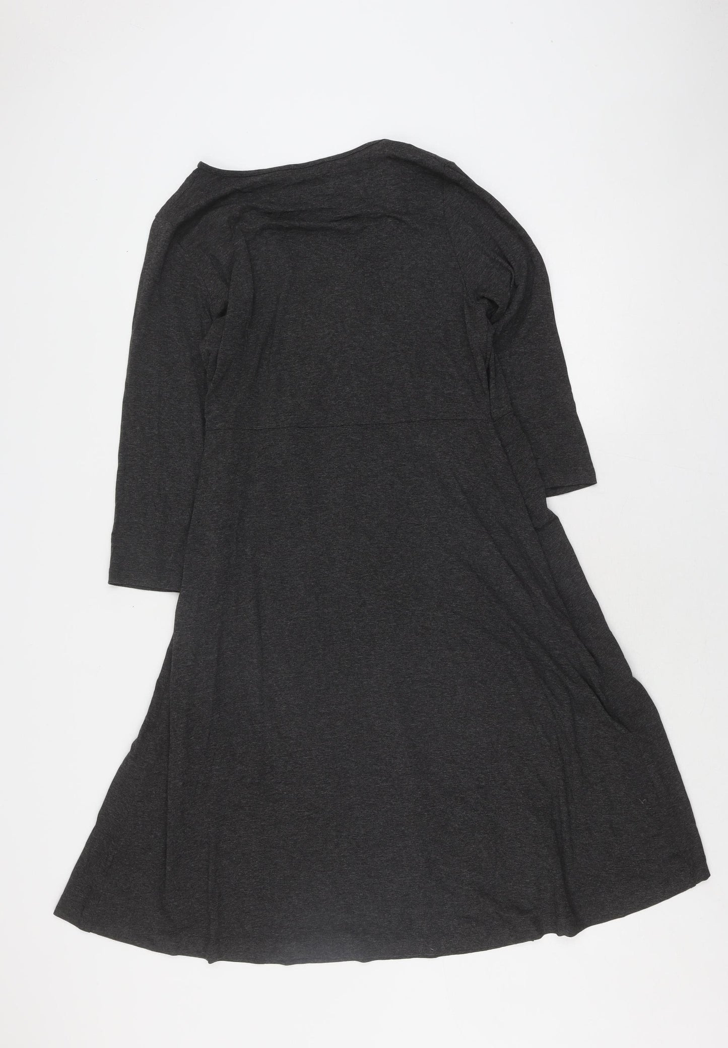 Marks and Spencer Women's Grey Wrap Dress Size 16