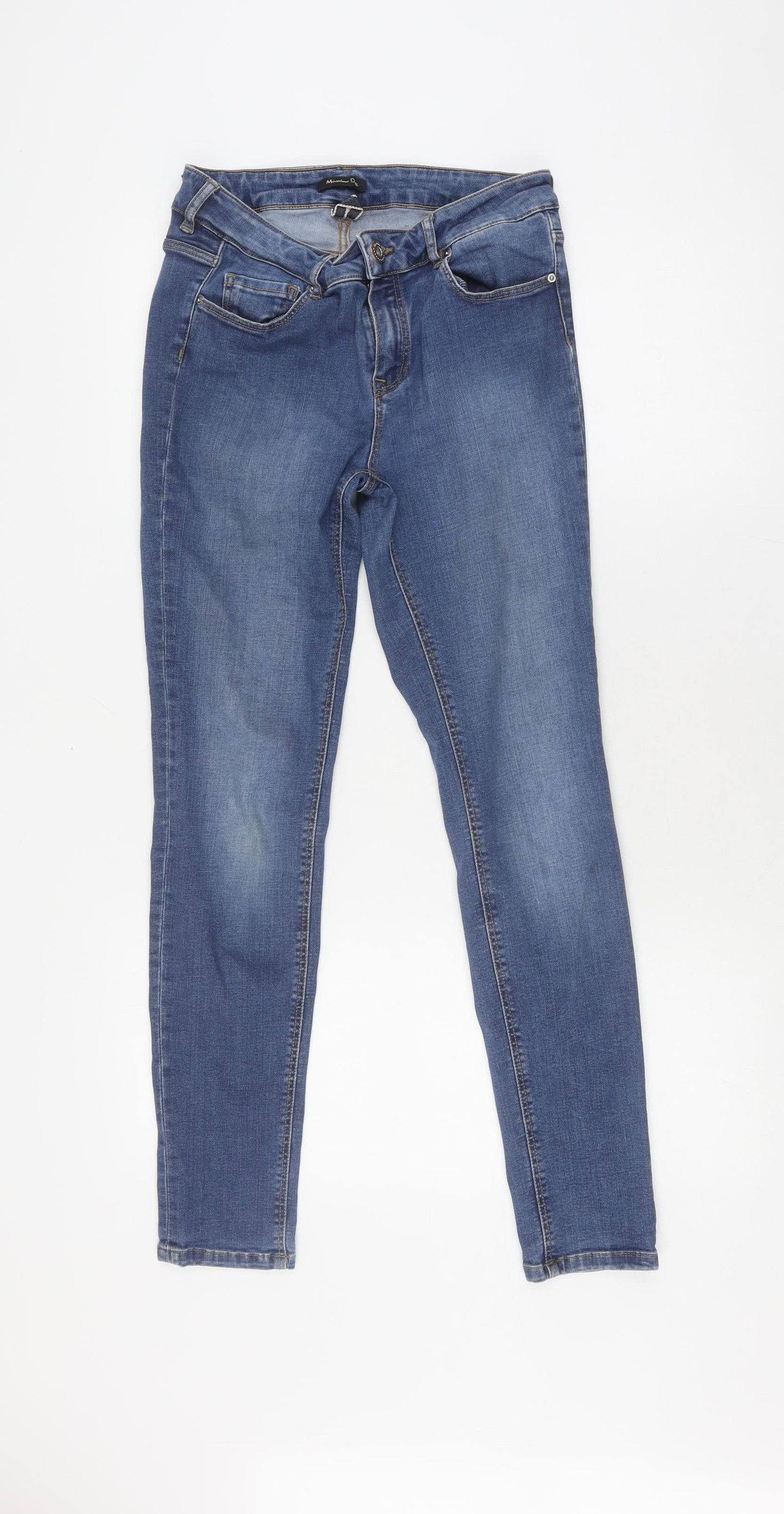 Massimo Dutti Women's Blue Skinny Jeans, Size 12