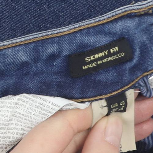 Massimo Dutti Women's Blue Skinny Jeans, Size 12