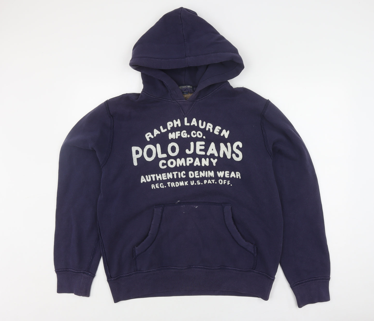 Ralph Lauren Men's Blue Pullover Hoodie L