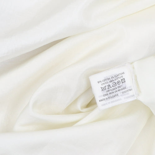 Coast Women's Ivory Pencil Skirt Size 16 - Elegant & Chic