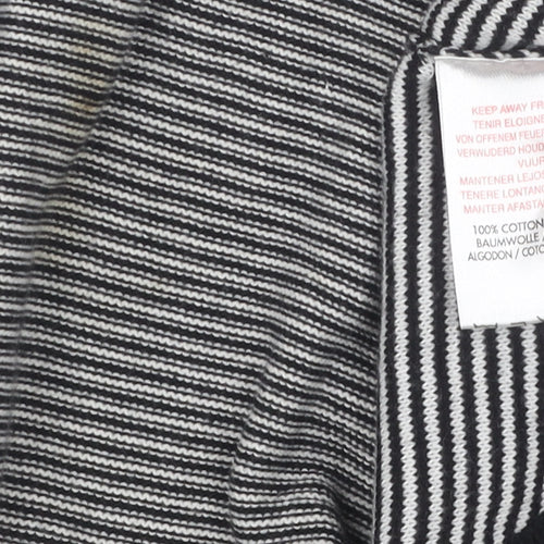 Dissident Men's M Striped V-Neck Cotton Jumper