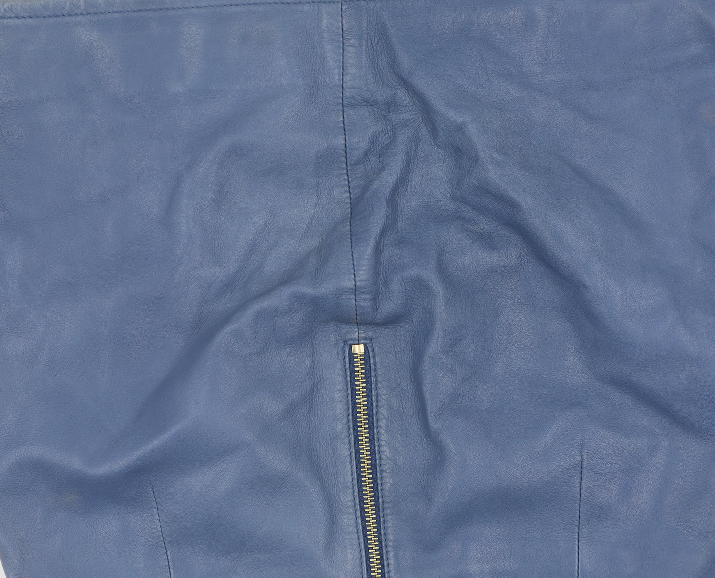 Ted Baker Women's Blue Leather Pencil Skirt XS