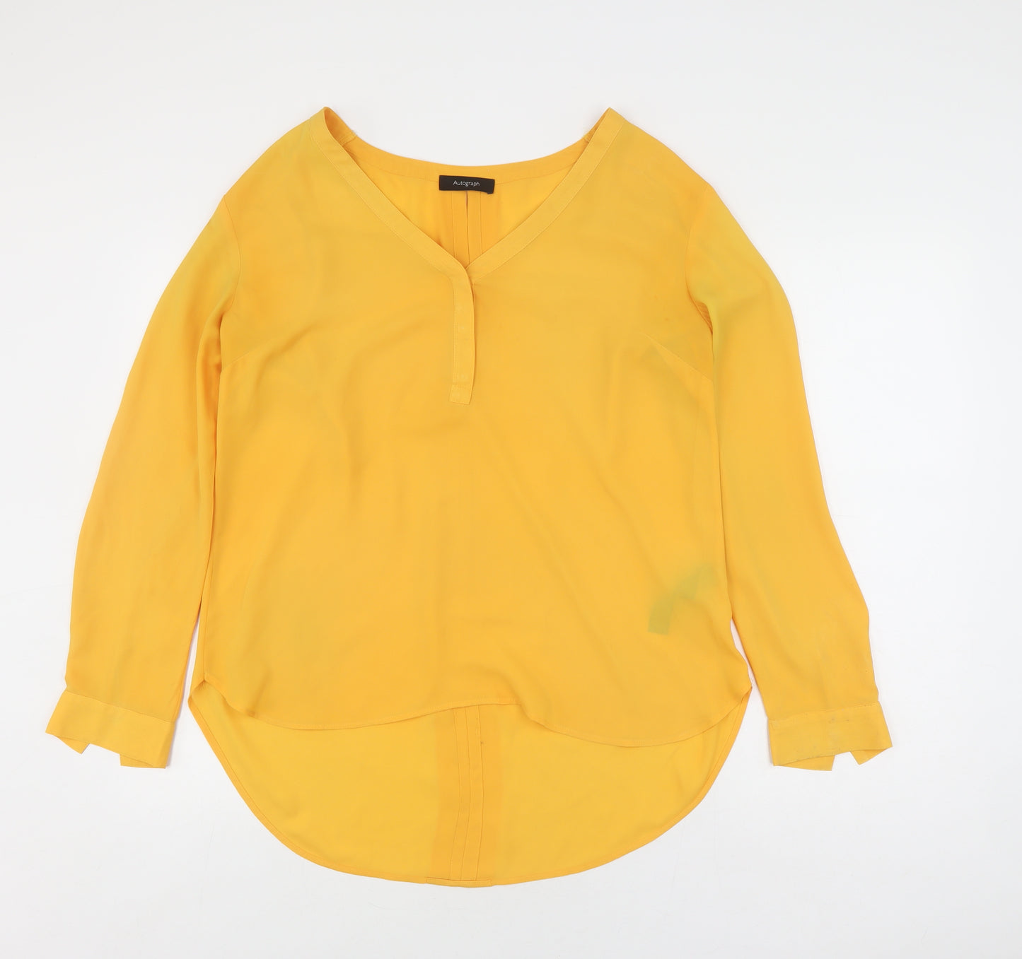 Marks and Spencer Women's Yellow Blouse Size 12