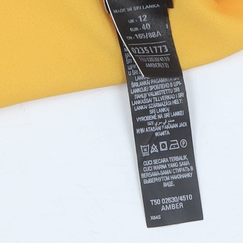 Marks and Spencer Women's Yellow Blouse Size 12