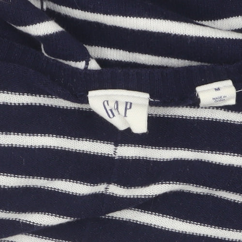 Gap Women's Blue Striped Pullover Jumper M