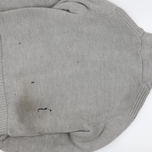 Dissident Men's Grey Hooded Knit Jacket XL