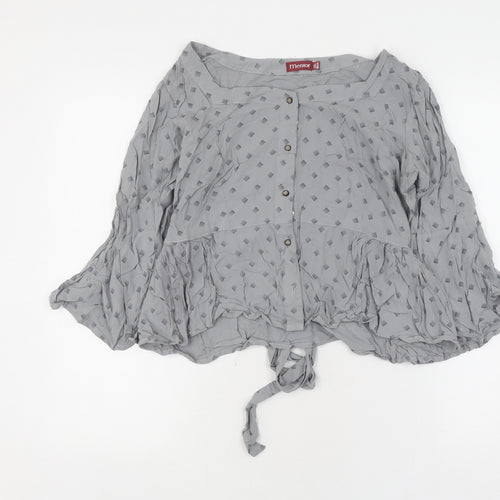 Mentor Women's Grey Tunic Blouse 2XL