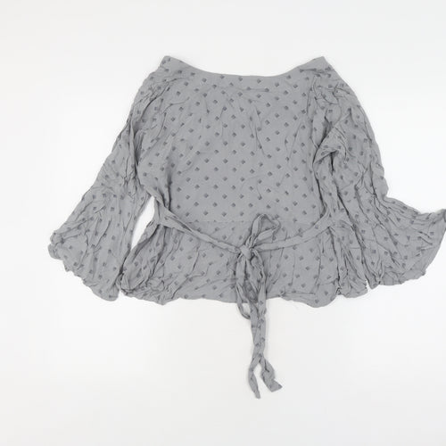 Mentor Women's Grey Tunic Blouse 2XL