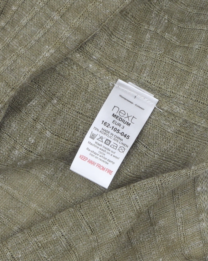 Next Women’s Green Cardigan, Medium, Knit Long Sleeve