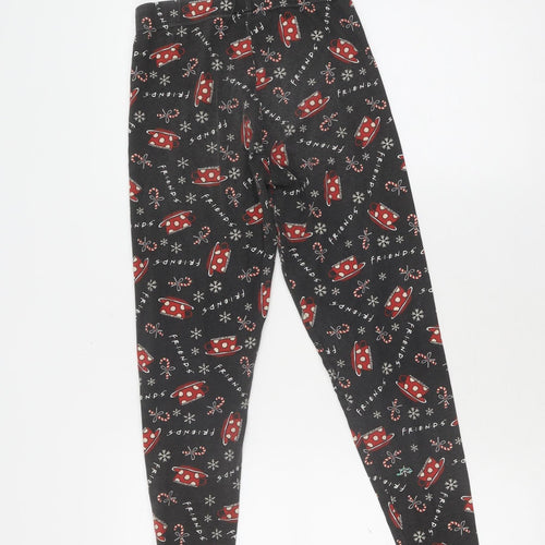 Friends Girls Black Pyjama Set, 6-8 Years, Christmas Theme