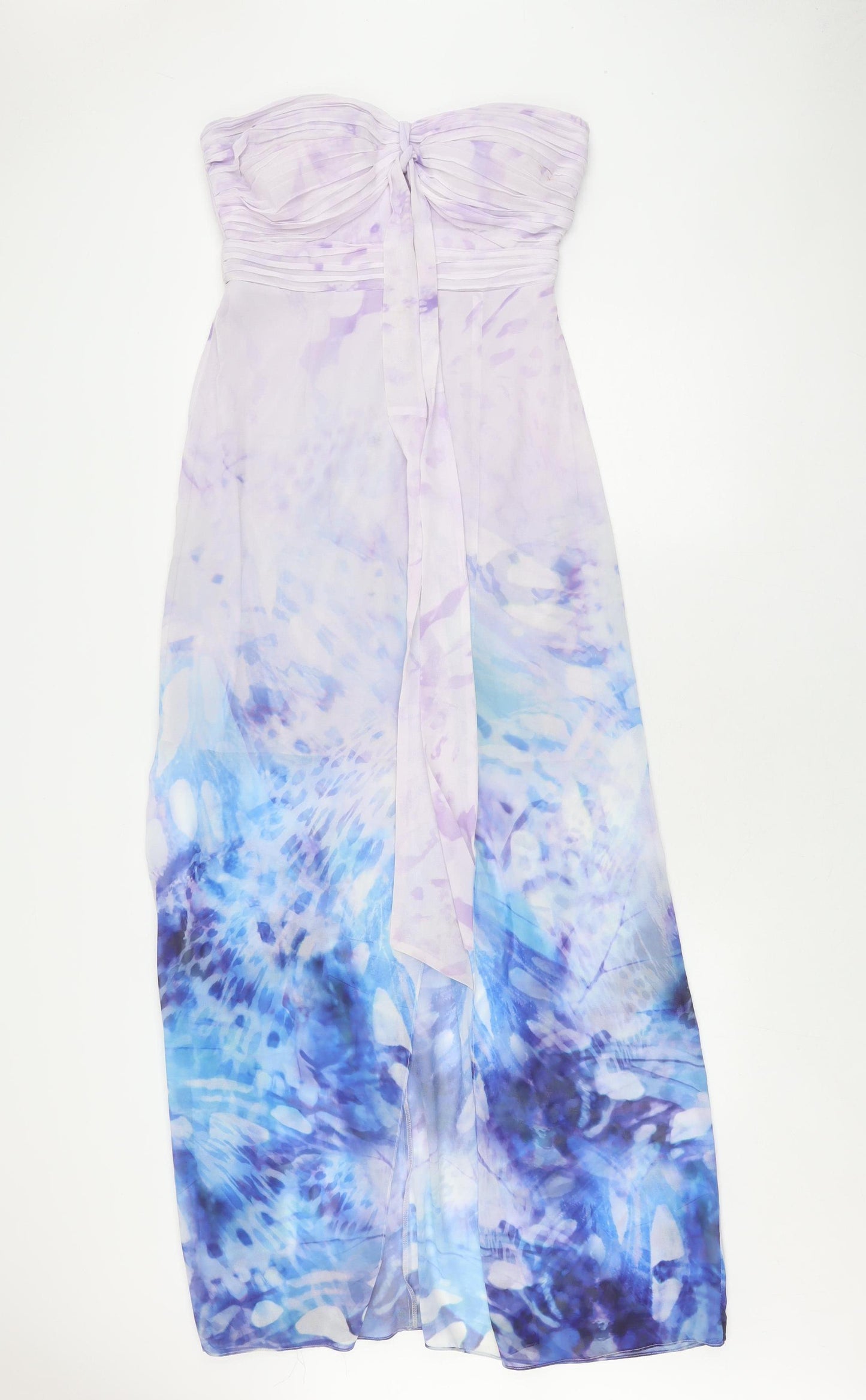 Lipsy Women's Multicoloured Strapless Maxi Dress Size 10