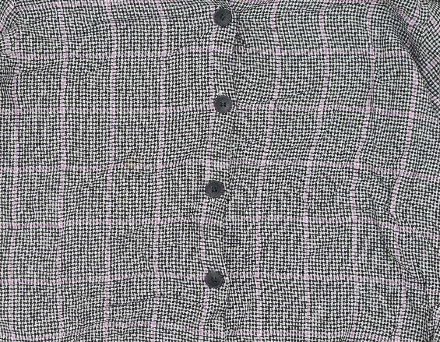 Bershka Women's Multicoloured Check Button-Up Shirt M
