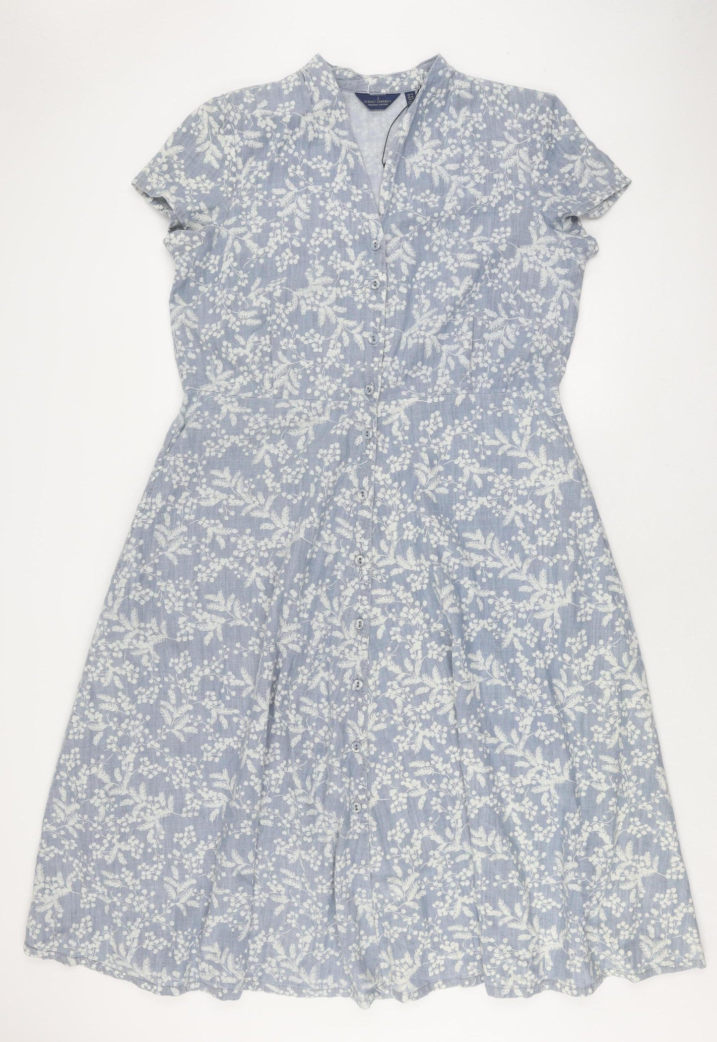 Seasalt Cornwall Women's Blue Floral Midi Dress