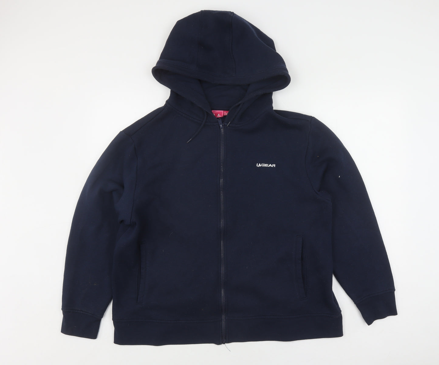 LA Gear Women's Blue Zip Hoodie Size 18 with Logo