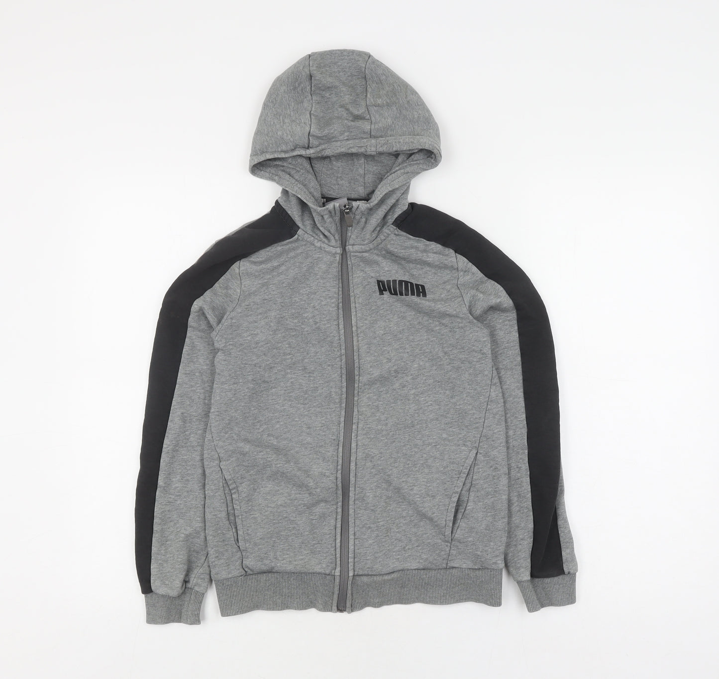 Puma Boys Grey Full Zip Hoodie 11-12 Years