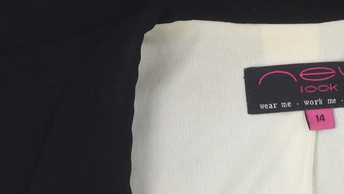 New Look Women's Black Blazer Size 14