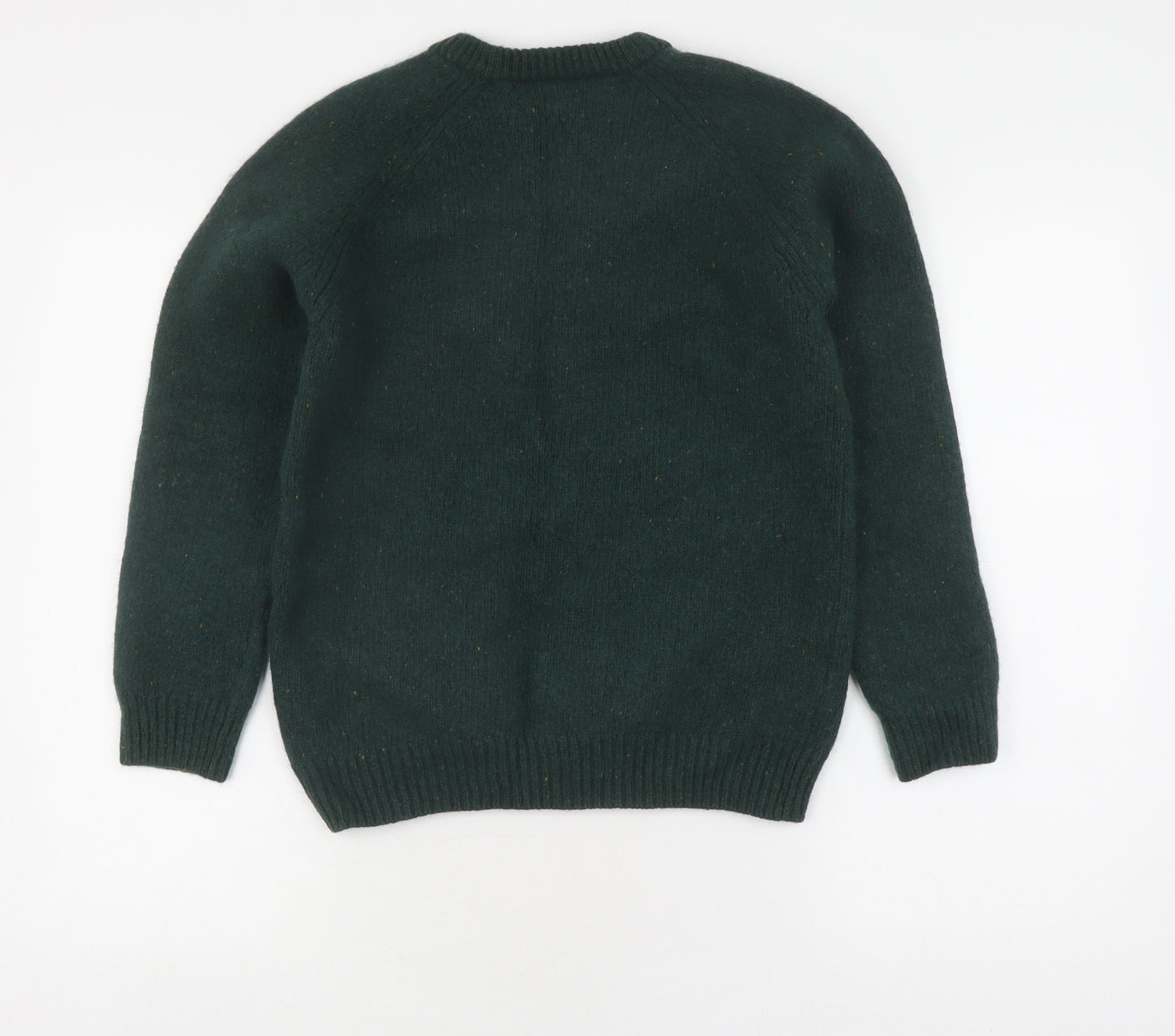 Carhartt Men's Green Wool Pullover Jumper, Size S