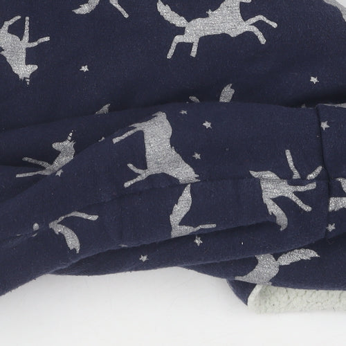 Joules Girls Blue Animal Print Fleece Sweatshirt 11-12 Years