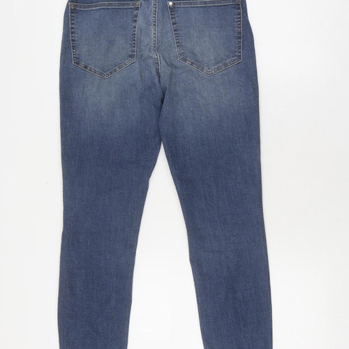 H&M Women's Blue Skinny Ankle Jeans, Size L