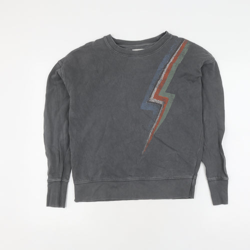 Hush Women’s Grey Graphic Pullover Jumper XS