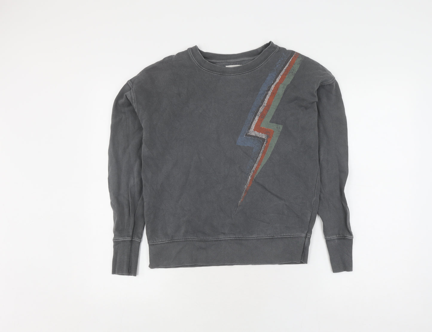 Hush Women’s Grey Graphic Pullover Jumper XS