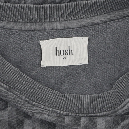Hush Women’s Grey Graphic Pullover Jumper XS