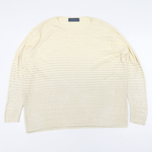 Debenhams Women's Beige Pullover Jumper Size 14