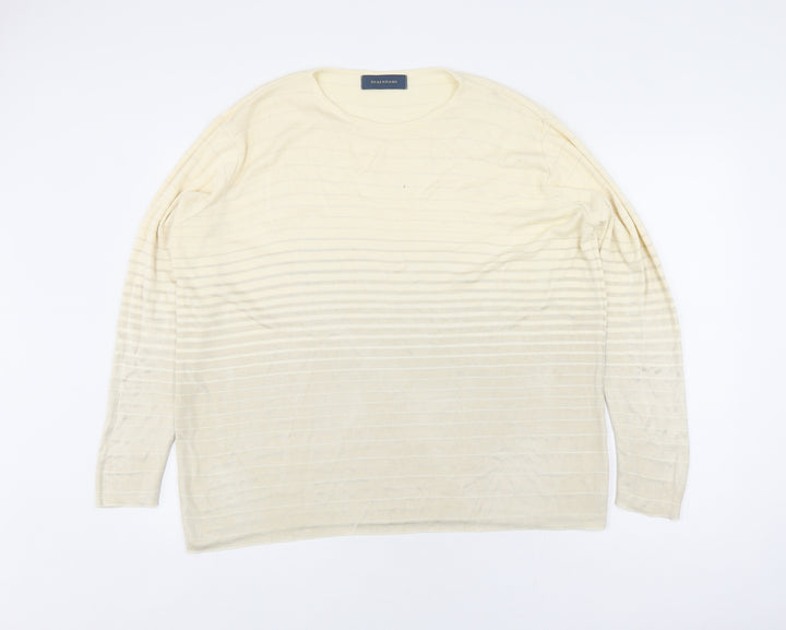 Debenhams Women's Beige Pullover Jumper Size 14