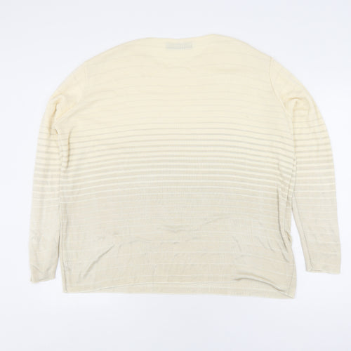 Debenhams Women's Beige Pullover Jumper Size 14