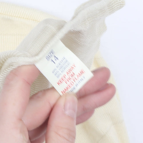 Debenhams Women's Beige Pullover Jumper Size 14