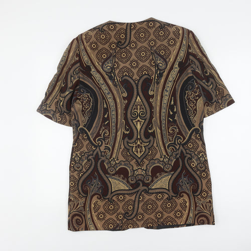 Windsmoor Women's Brown Paisley Button-Up Shirt