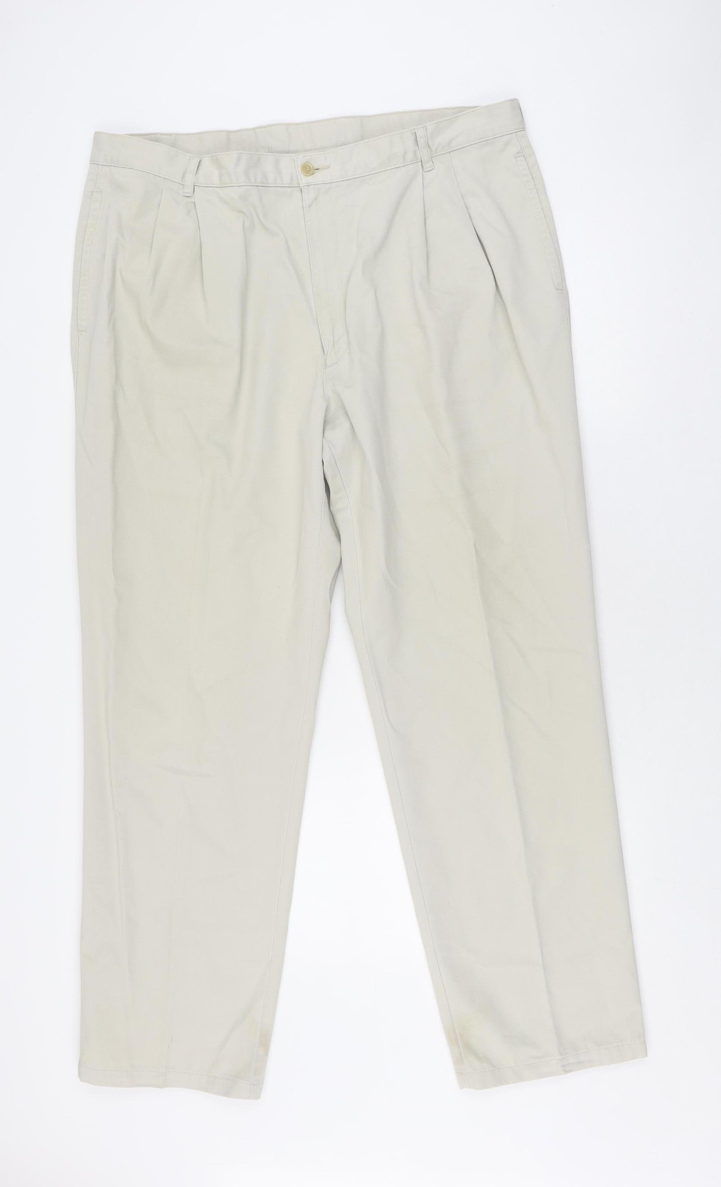 BHS Men's Beige Chino Trousers Size 40