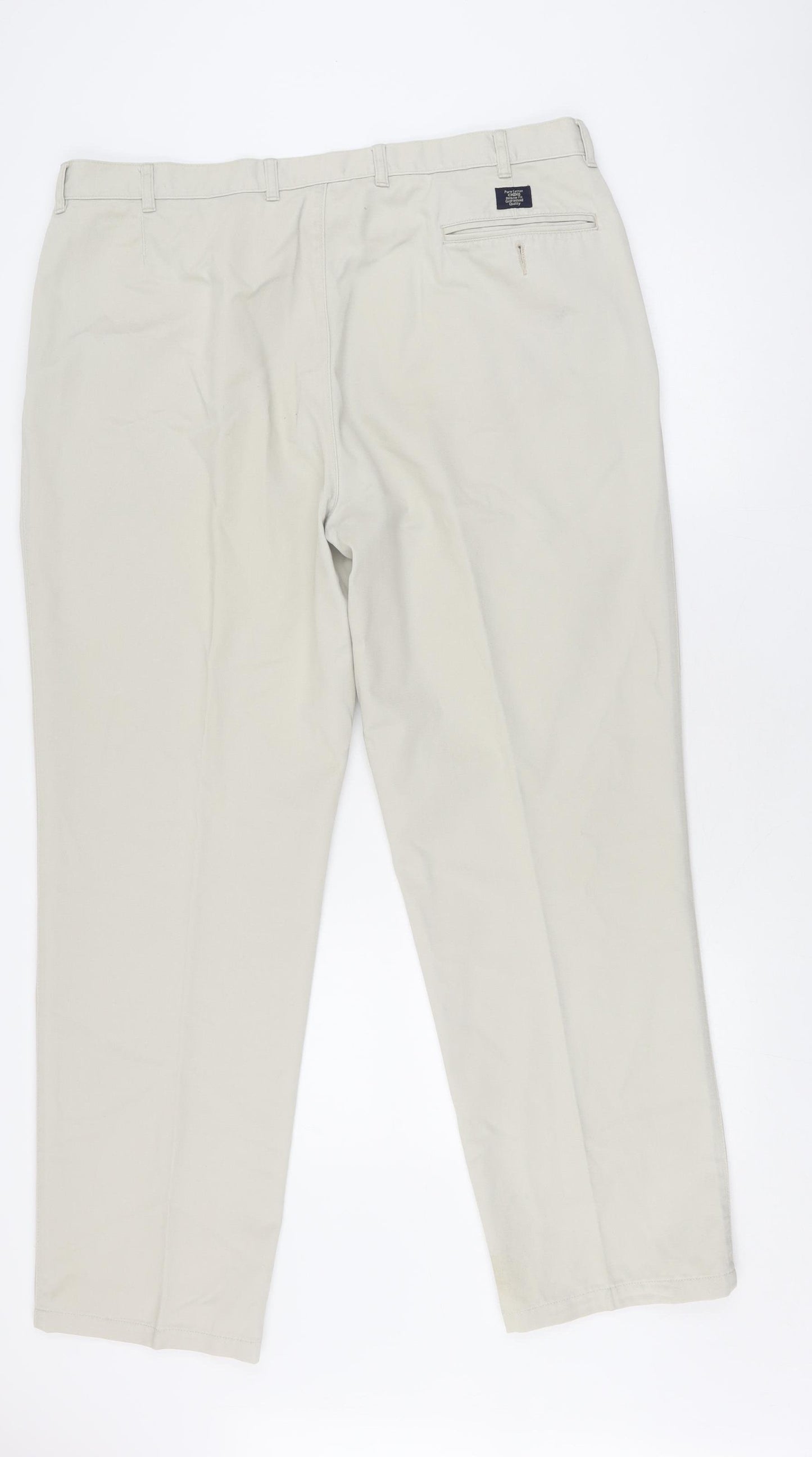 BHS Men's Beige Chino Trousers Size 40